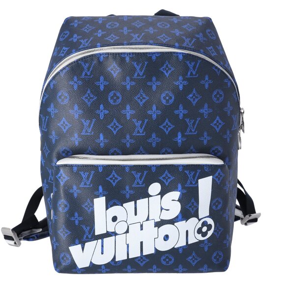 Louis Vuitton Discovery Backpack PM Everyday LV M45879 Dark Navy Blue White - Picture 1 of 10